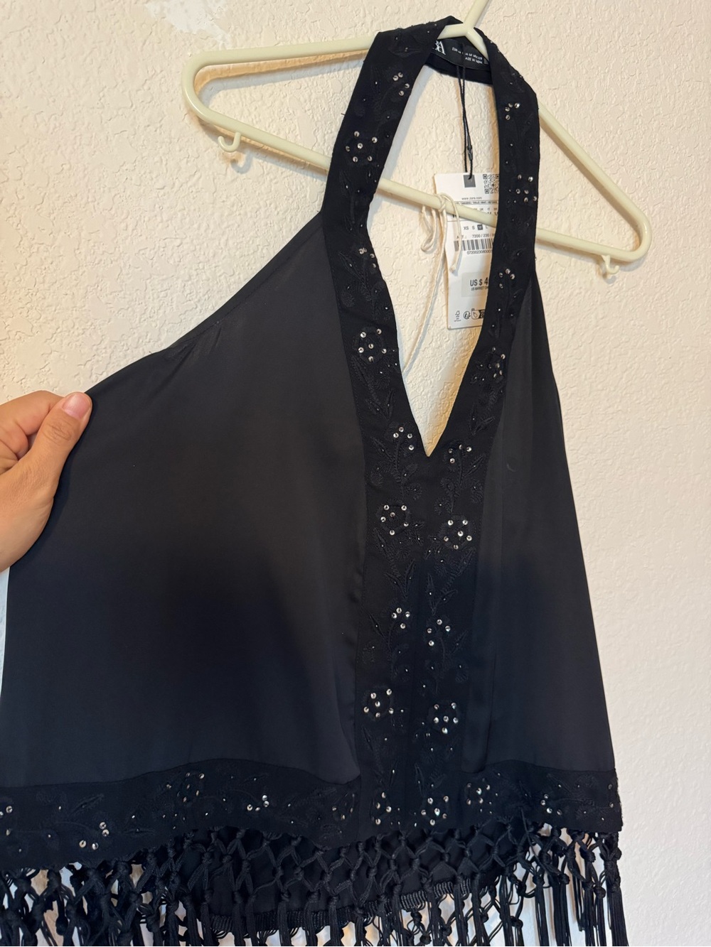 NWT Zara embroidery halter top M - Picture 9 of 12
